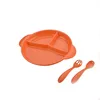 Hot sale biodegradable bamboo fiber tableware sets for baby
