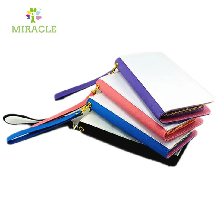 

wholesale fashion sublimation lady and women leather wallet