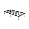 Noise Free None Slip Mattress Foundation No Box Spring Needed metal platform bed
