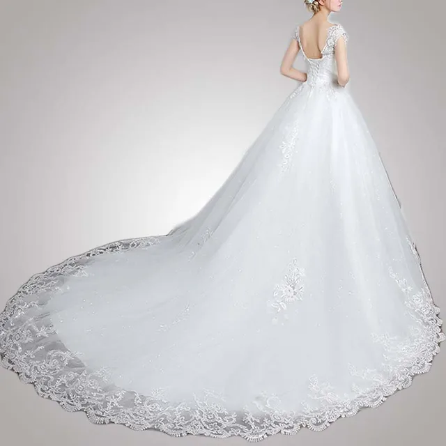 Stretchable Peter Pan Collar Luxury Of Bride Dress Reliable