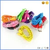 2014 Hot Sell 1M/2M/3M Colorful Micro USB 2.0 Nylon Cable, Round Shape Fabric Braided Cord Data Cable For Andriod Mobile Phone