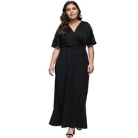 

Accept OEM half sleeve fat women plus size sexy dresses