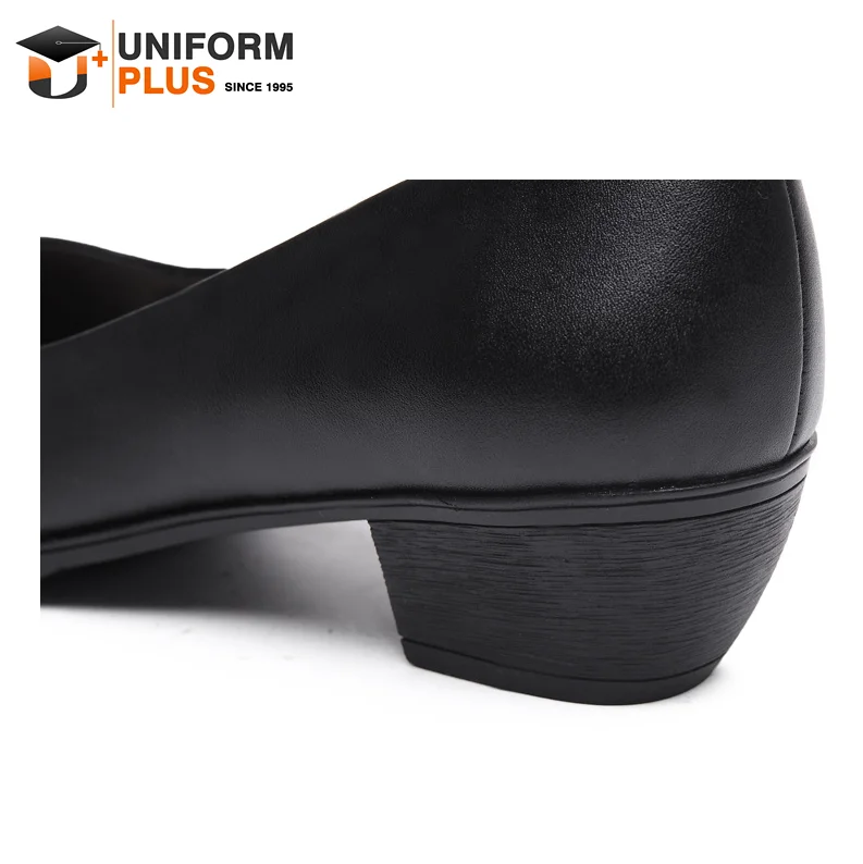 Airway Stewardess Working Genuine Leather Uniform Shoes For Airline