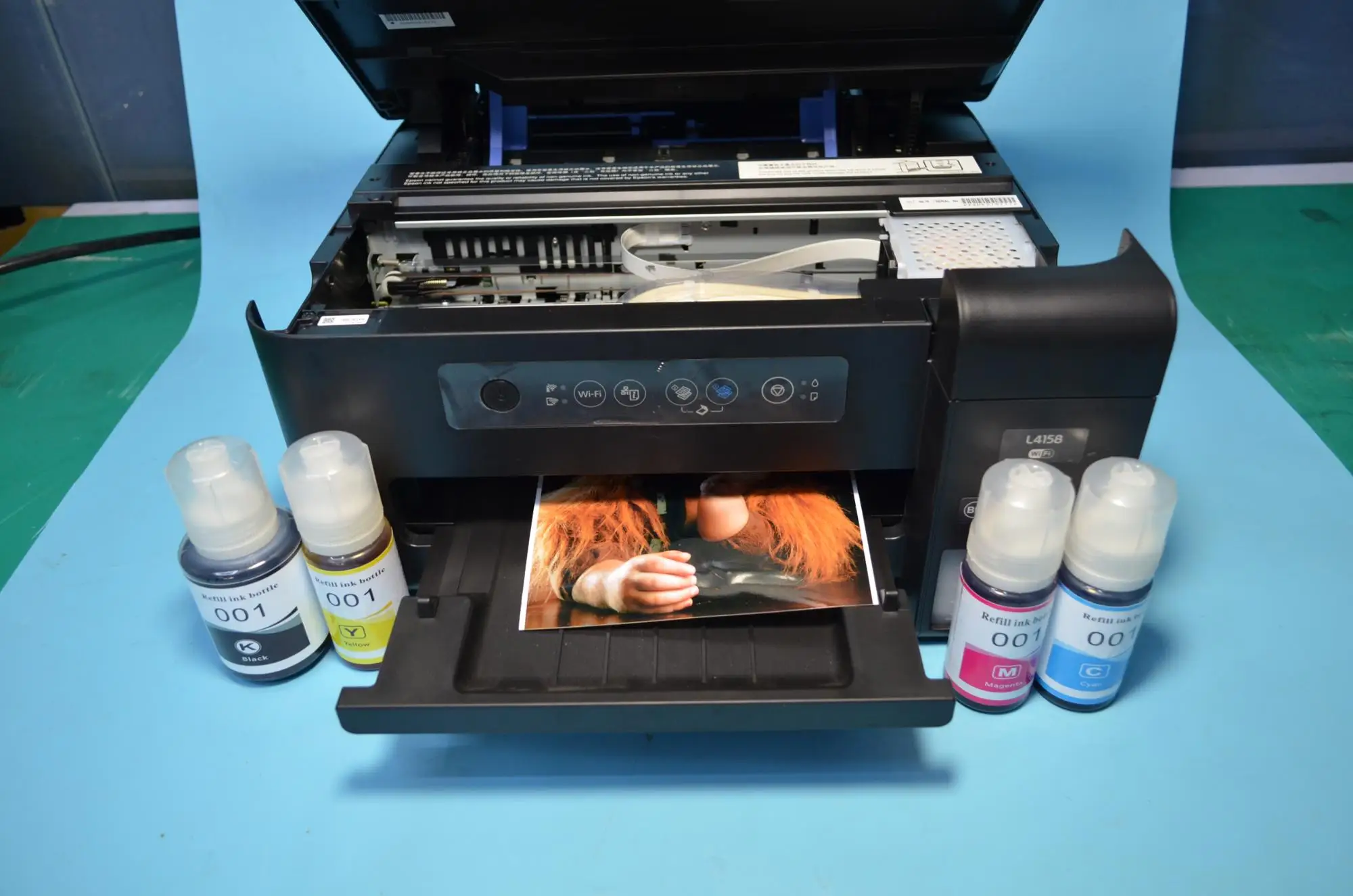 2019 New arrival 004 series Dye ink refill kit suit for L3158 L3119 L3118 L3108 Eco Tank inkjet printer