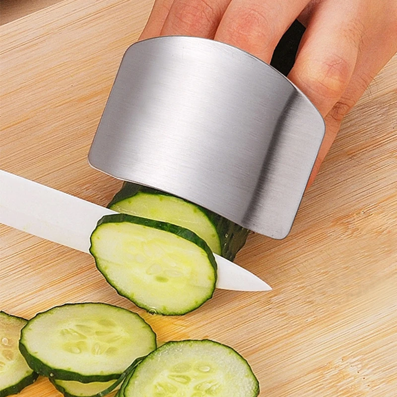 

Kitchen Vegetable Tools Stainless steel Finger Hand Protector