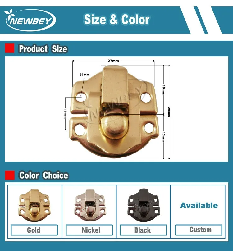 Professional Top Quality Small Nickel Metal Locking Gun Case Latches Buy Locking Case Latches