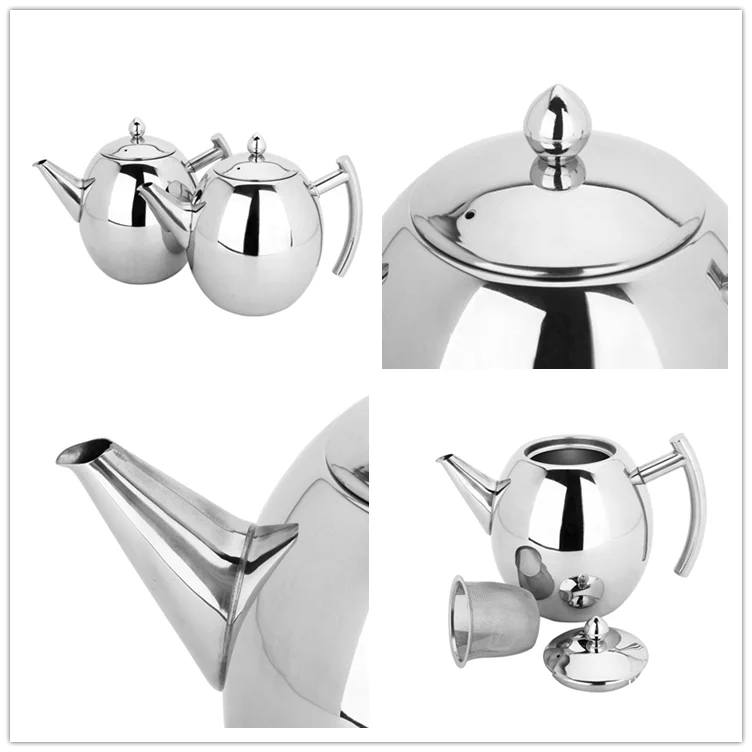 Stainless Steel Tea 1l Kettle With Strainer Unique Tea Kettles Tea Pot