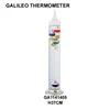 GA1141405, Galileo Thermometer 14" 5 Colored Glass globes desktop collectible temperature