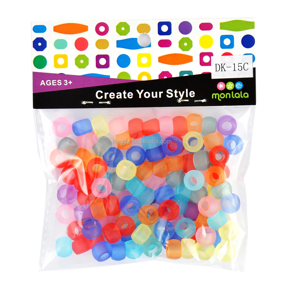 6*9mm Pony Bead Manufacturers Plastic Acrylic Diy Toy Transparent Mixed