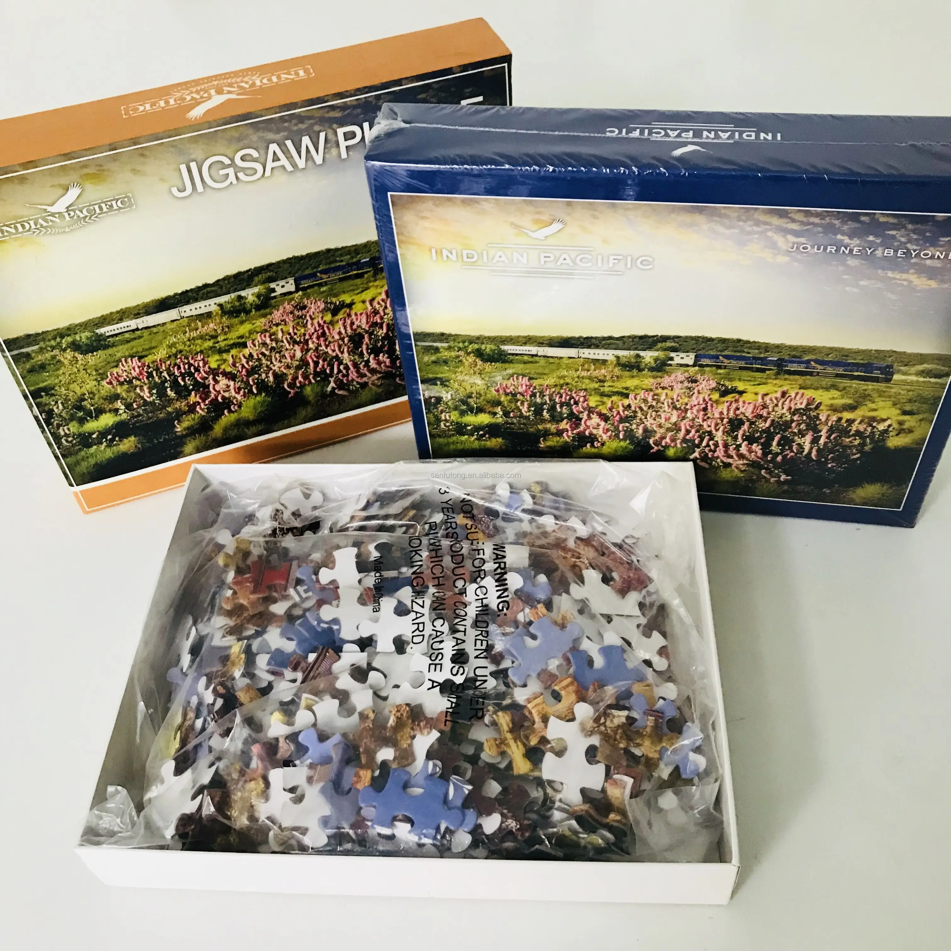 Custom Diecut Printable Paper Cardboard Jigsaw Puzzle Wholesale Custom Educational Jigsaw