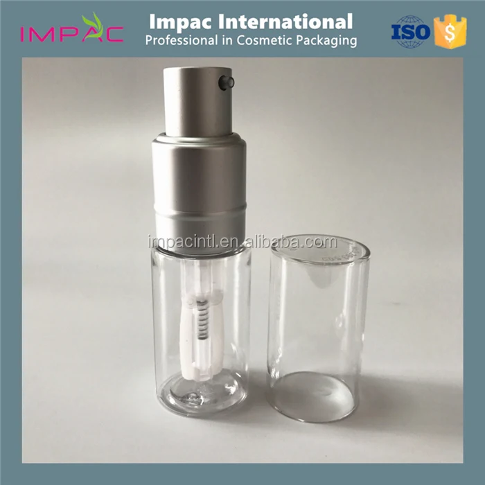 Plastic 35ml Dry Powder Dispenser Bottle With Matte Silver Pump Buy