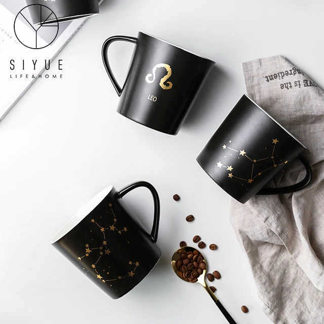 

Accept Custom Logo Ceramic Material Black Matte Mug