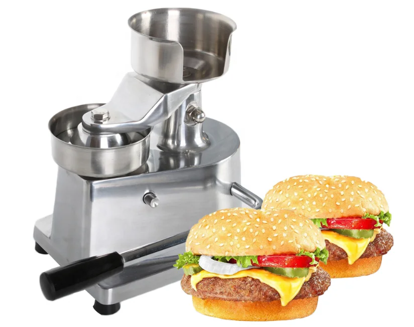 

100mm Manual Hamburger Press Machine Burger Patty Maker patty machine burger press