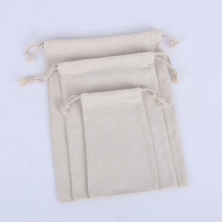 

Custom high quality fashion cotton canvas drawstring bag, Customized color