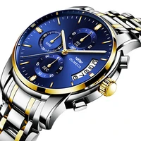 

Luxury Men Wrist Watches Business Calendar Analog Clock Stainless Steel Waterproof Olmeca 0826 Brand Chronograph Quartz Watch
