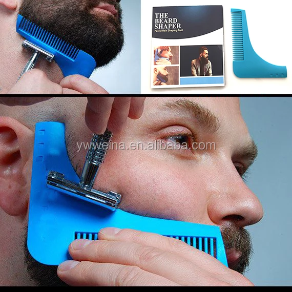 

Stock The Beard Shaping Tool /Beard Template/Beard Comb Facial Hair Tool