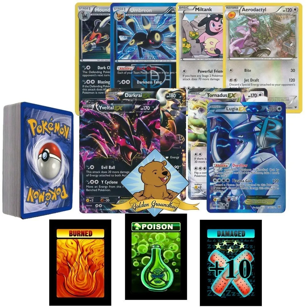 Buy Goldengroundhog Assorted Pokemon Card Lot With Foils 15