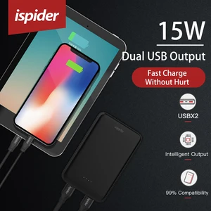 Portable 10000mAh Dual USB Power Bank