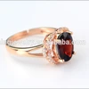 wholesale price black gold plating natural stone setting ladies single design rings