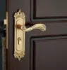 Brass Finish Cheap Door Handles Simple Design Home Hardware Door Gate Handle Brass Mortise Door Locks For Home Zinc Copper Lock