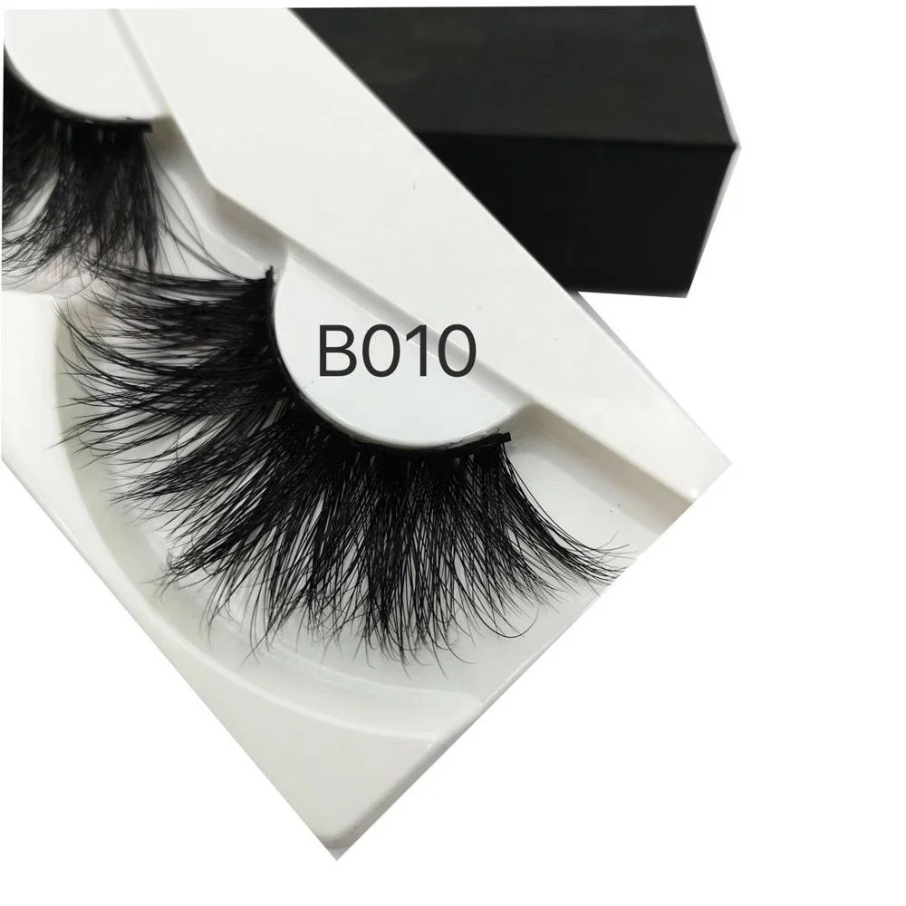 

Hot selling New Product Private Label 25 mm eye lashes handmade cruelty free 3d siberian mink 25mm eyelashes, Black