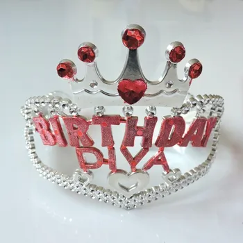 plastic birthday crown