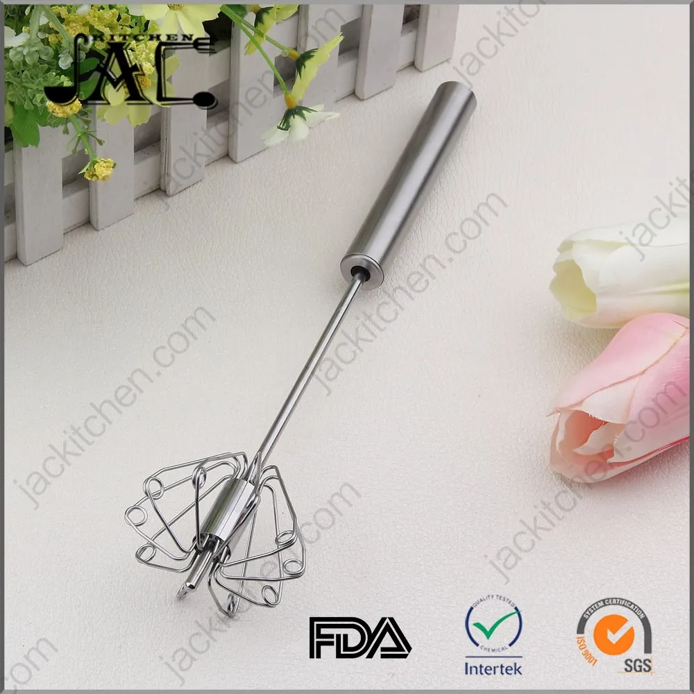 Home Stainless Steel Hand Push Mixing Whisk