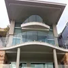 Frameless Glass Balcony Railing / Italian Balcony Railing Designs / Stainless Steel Glass Spigot