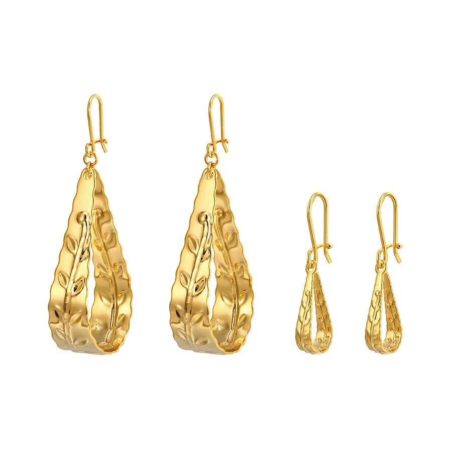 

212 Xuping women aretes para mujer jewelry 24k gold plated design small size women drop earrings