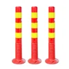 roadway durable Reflective Plastic Traffic Bollards Parking spring post