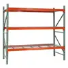 American style selective heavy duty racking shelving system teardrop pallet rack