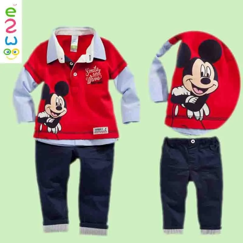 

New Design Long Sleeve + Long Pants 2 Pieces Sets For Kids Cartoon Brand Children's Clothing Sets