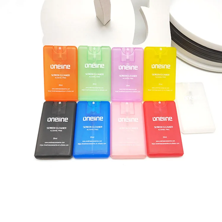 

Portable Card Type Cleaning Liquid Plastic Glasses Spectacle Lens Cleaner Spray Bottle, Customized color