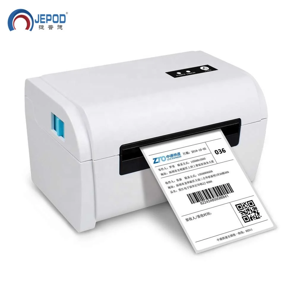 

JEPOD JP-9200 20-108mm Electronic Shipping Address Label Bar Code Self-adhesive Label Waybill Portable Label Thermal Printer, Black/white