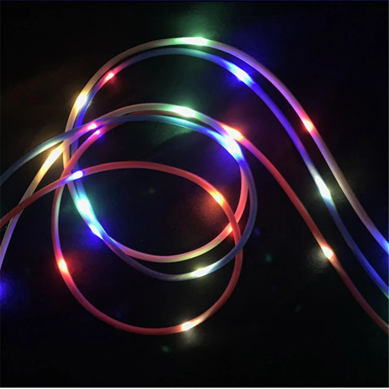 ZZYD 3FT LED Rhythm Micro USB Charger Cable Charging Fast Data Sync Light-up Cord - ANKUX.COM