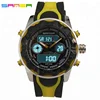 Sanda 3 Pointers Dual-display Cold Light Digital Watch Men Personality Outdoor Climbing Wristwatch Male Sport Leisure Clock