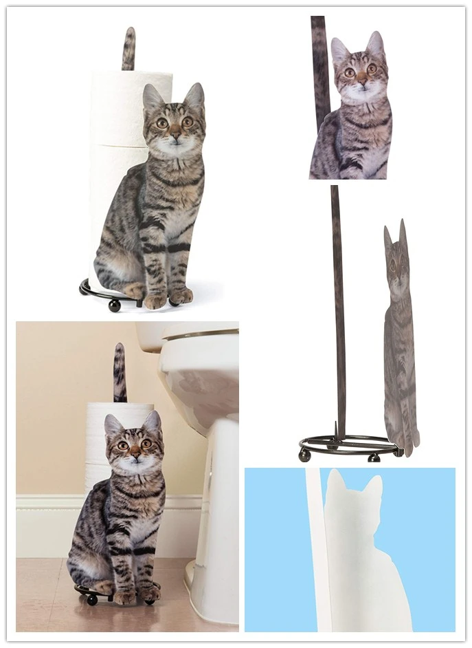 Metal Realistic Cat Bathroom Toilet Paper Tissue Holder Buy Tissue
