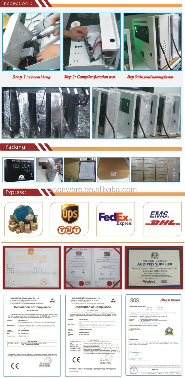 Fire Fighting Equipment Automatic Fire Extinguisher Panel