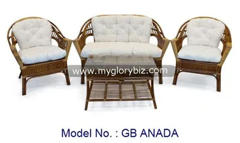 Living Room Natural Rattan Sofa Set With Coffee Table Indoor Living Room Natural Rattan Sofa Set With Coffee Table Indoor Armchair For