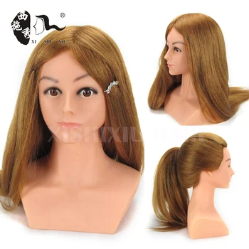 human hair mannequin head with shoulders