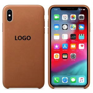 Original Have LOGO genuine Leather Case For Apple iPhone XR XS Max X 7 8 Plus, Retail Box for apple case leather