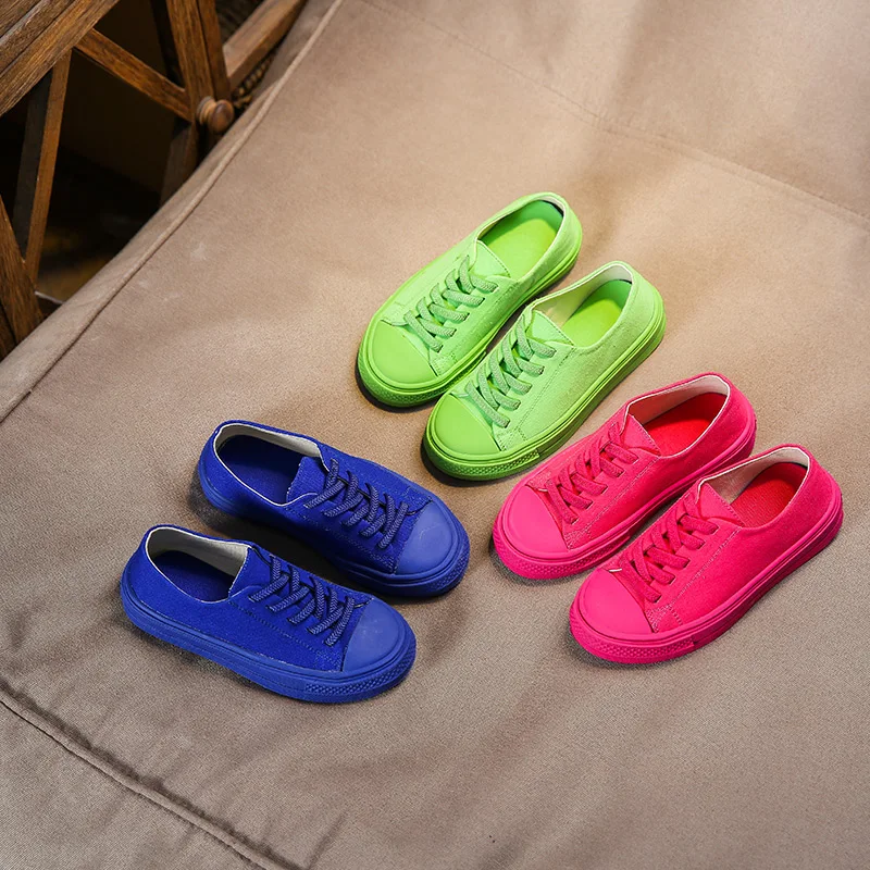 

Casual Sports Kid Shoe Designer PU Leather For Girls And Boy Non-slip Wild Shoes