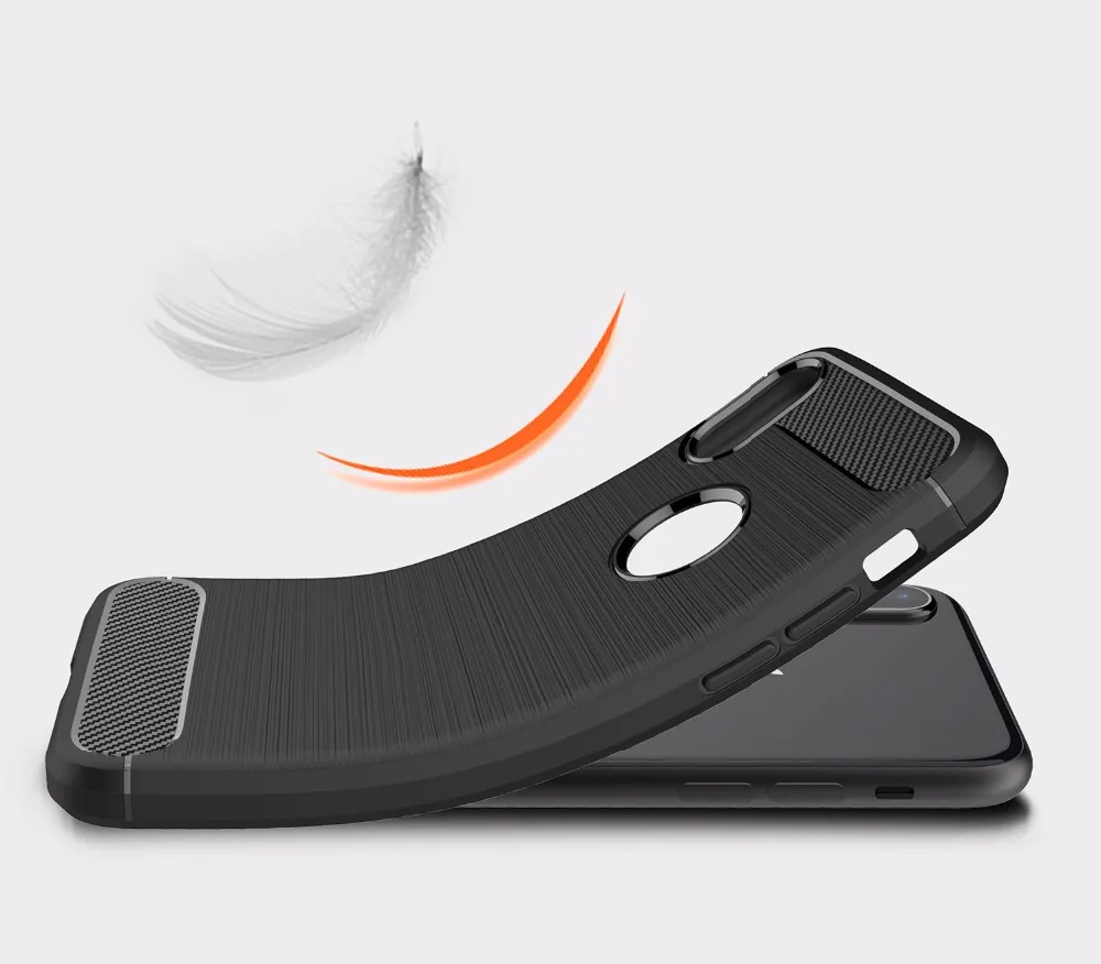 

Free Shipping For Iphone X Phone Case TPU Carbon Fiber Material High Quality