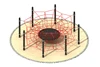 Factory Net Climber With Jumper Zone rock climbing wall association sports equipment set outdoor playground equipment