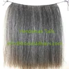 Pepper & salt color 14" wide 18" long horse hair wefts and 60cm tails for rocking horses and wooden horses