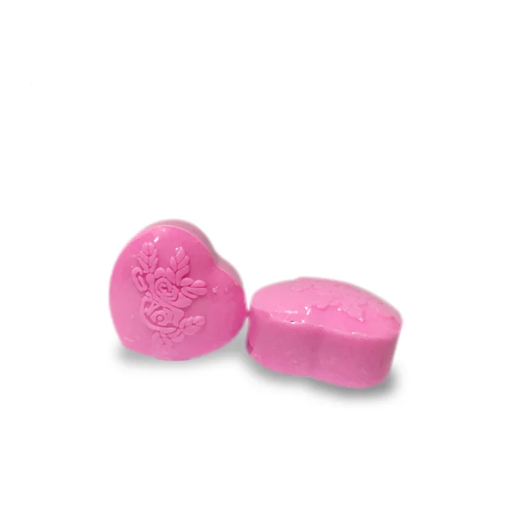 

Custom cheap 30g heart shape wholesale Skin Care bath toilet all kind of soap, Pink