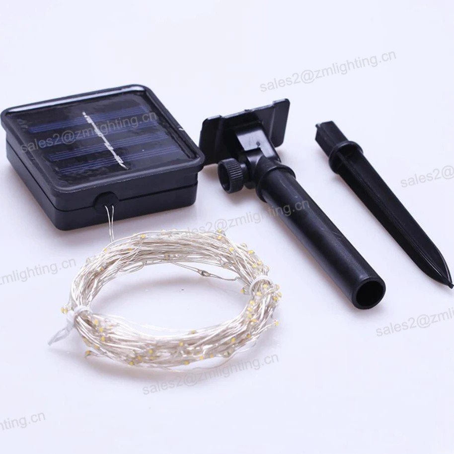 Outdoor decoration Waterproof Rope High Output Wedding Christmas Solar Panel LED String Light