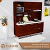 Modern design storage movable portable kitchen cabinets with wheels