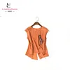 Whole Sale Stylish Summer Pure Color Silk Vests with Half Split for Women