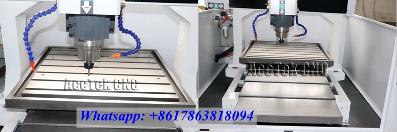 Semi-closed heavy duty steel structure mini 6060 cnc metal router